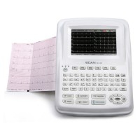 Électrocardiographe 12 canaux automatique, manuel, rythme R-R ou à mémoire, avec écran couleur 7"